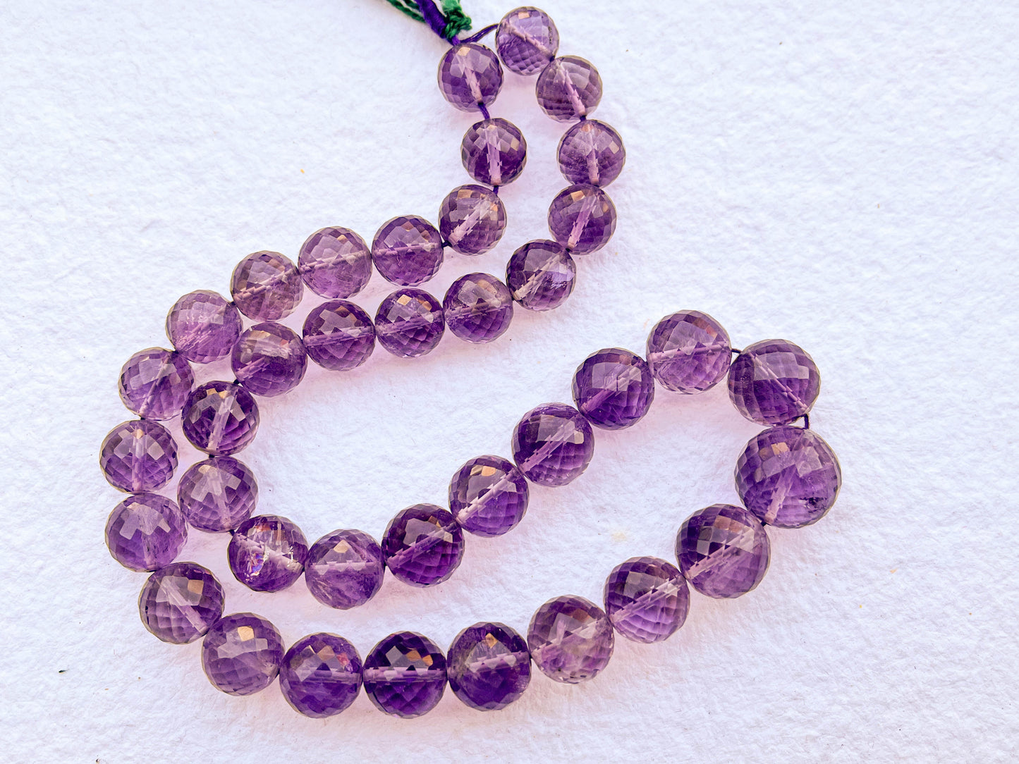 Amethyst Faceted Ball Shape Beads Beadsforyourjewelry