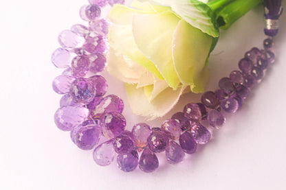 Amethyst Faceted Drops Beadsforyourjewelry
