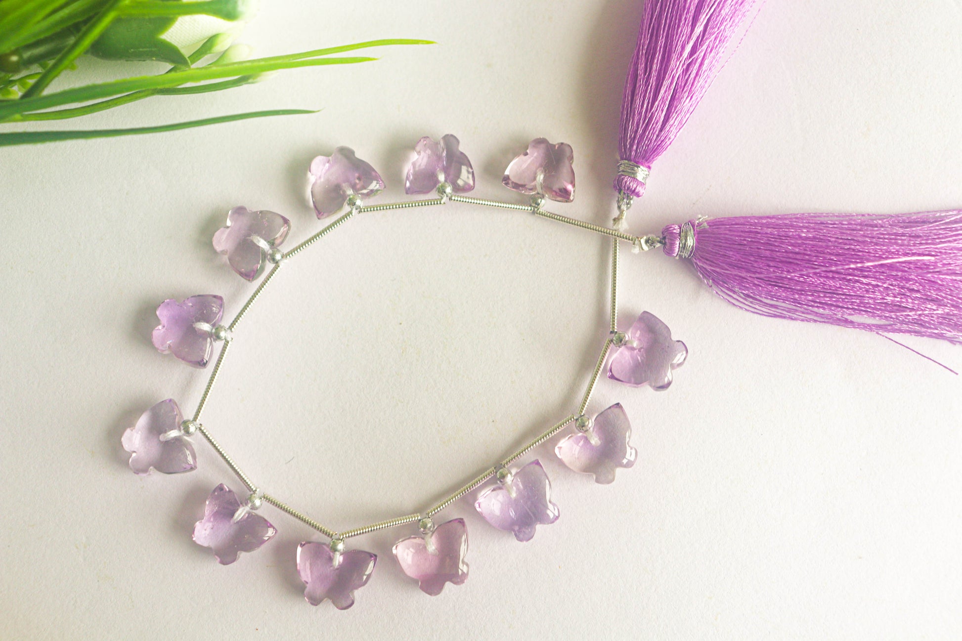 Amethyst Gemstone Butterfly Shape Beads Beadsforyourjewelry