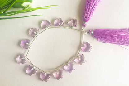 Amethyst Gemstone Butterfly Shape Beads Beadsforyourjewelry