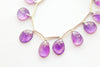 Amethyst Uneven Shape Rose Cut Briolette Beads | 10x12mm-10x14mm | 12 Pieces | 7 inch | Natural Amethyst Gemstone | Beadsforyourjewellery Beadsforyourjewelry