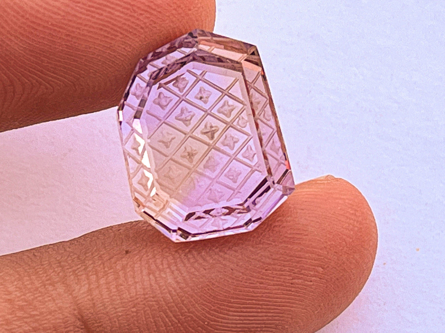Ametrine Fabulous Handcarved Fantasy cut reverse carving 13.70 Carats Beadsforyourjewelry