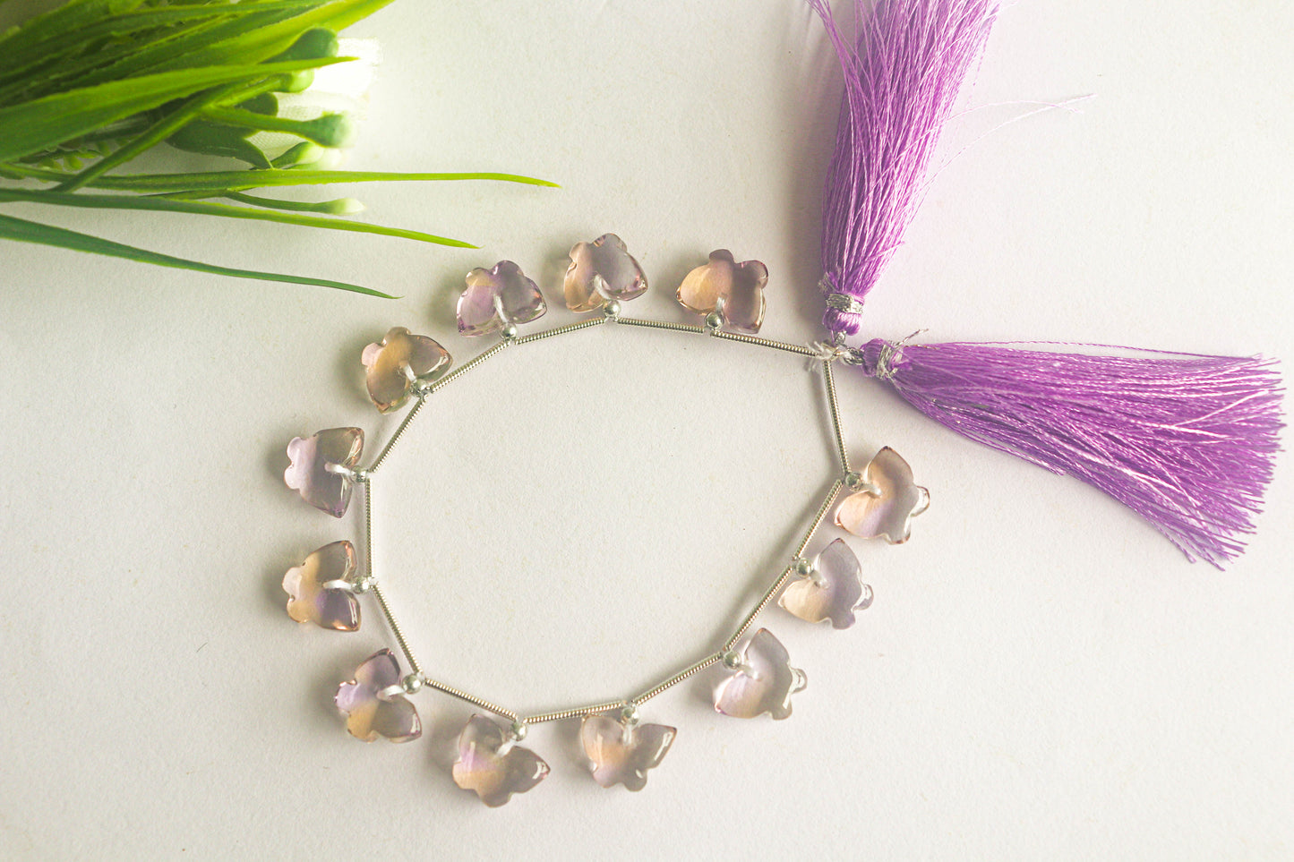 Ametrine Gemstone Butterfly Shape Beads Beadsforyourjewelry