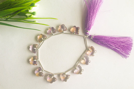 Ametrine Gemstone Butterfly Shape Beads Beadsforyourjewelry