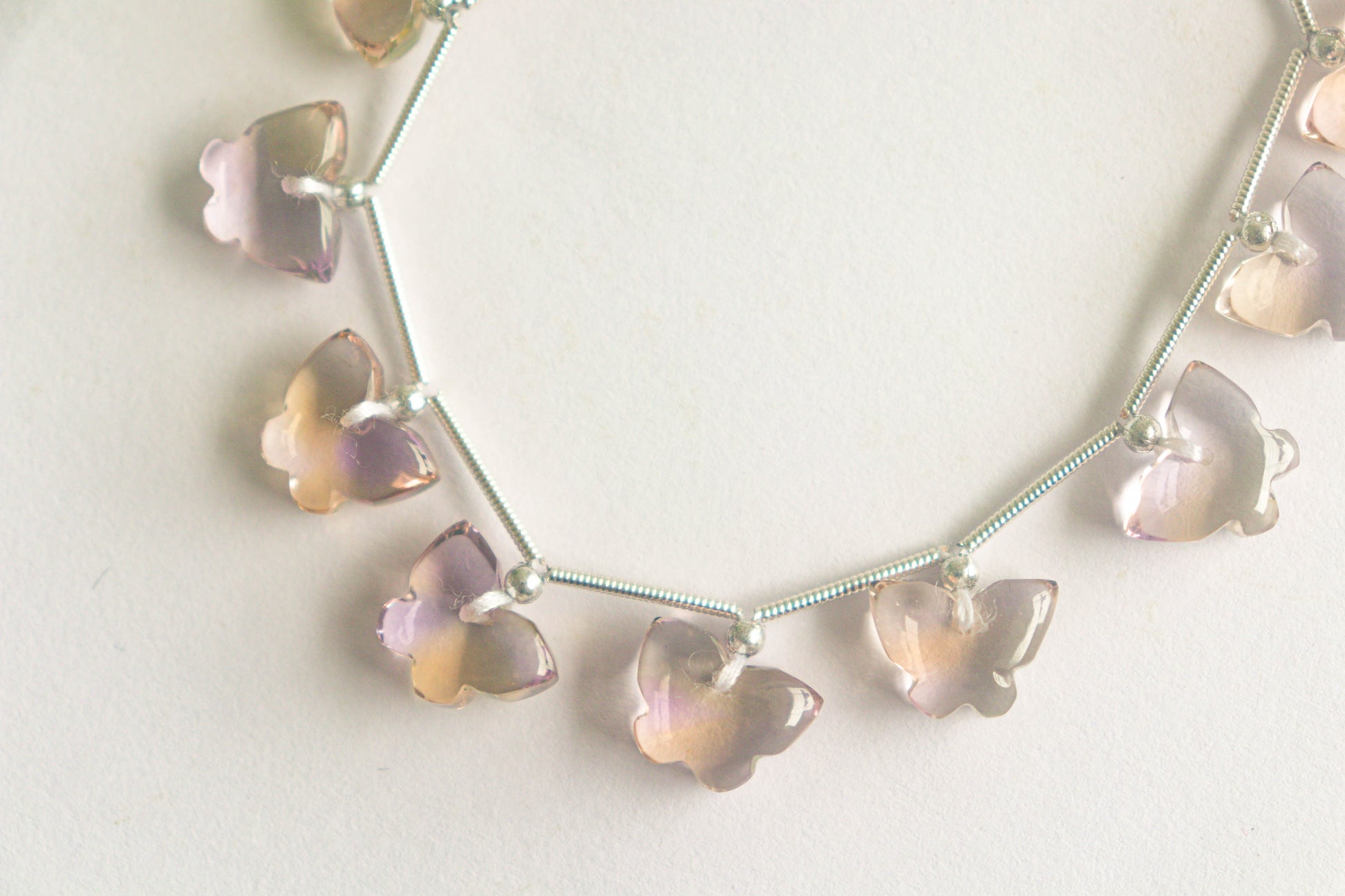 Ametrine Gemstone Butterfly Shape Beads Beadsforyourjewelry
