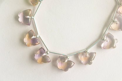 Ametrine Gemstone Butterfly Shape Beads Beadsforyourjewelry
