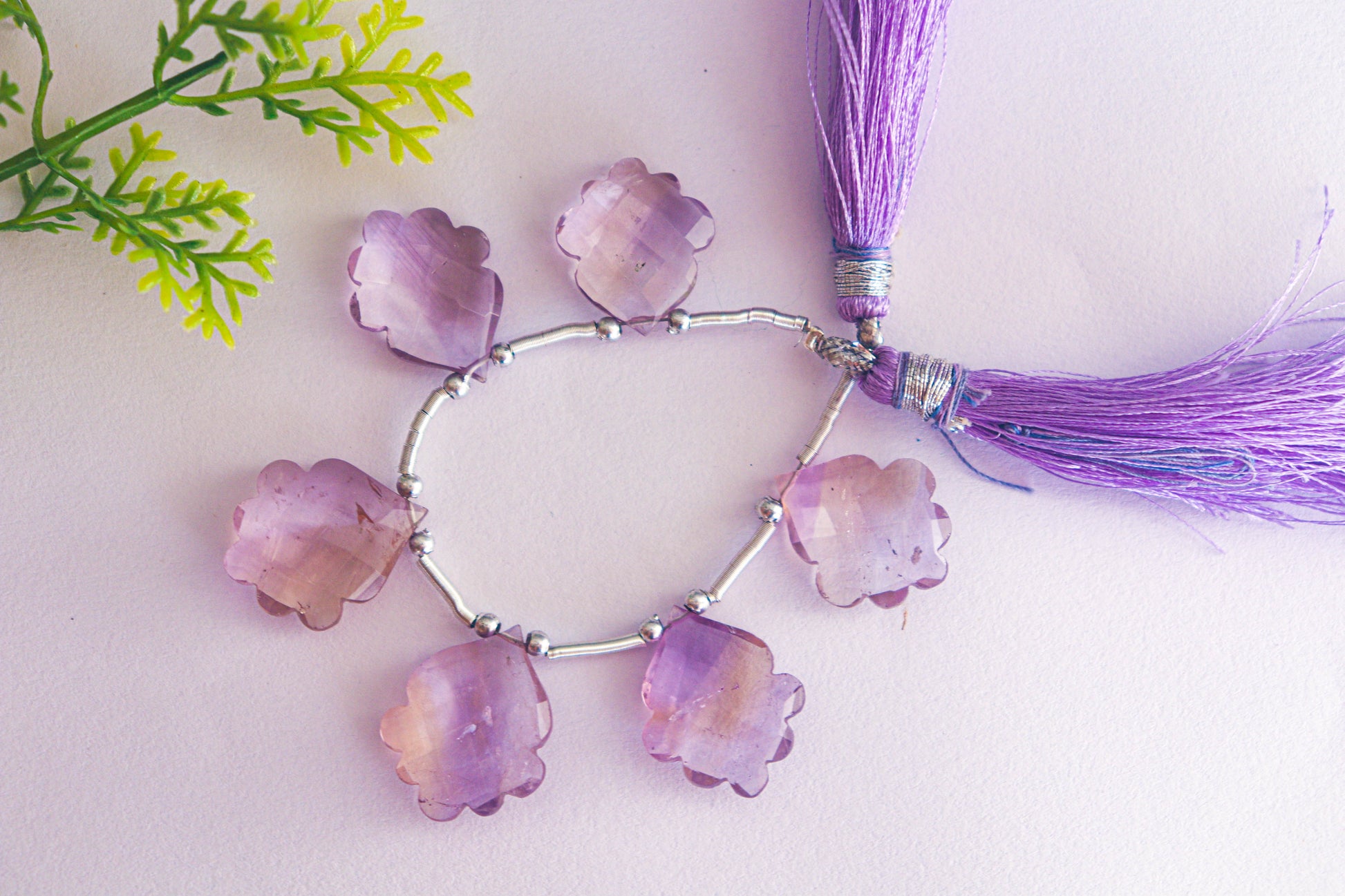 Ametrine Pear Flower Shape Briolette Beads Beadsforyourjewelry