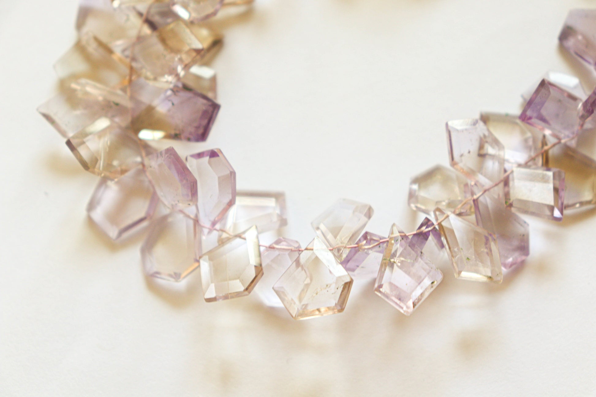Ametrine gemstone slice cut beads Beadsforyourjewelry