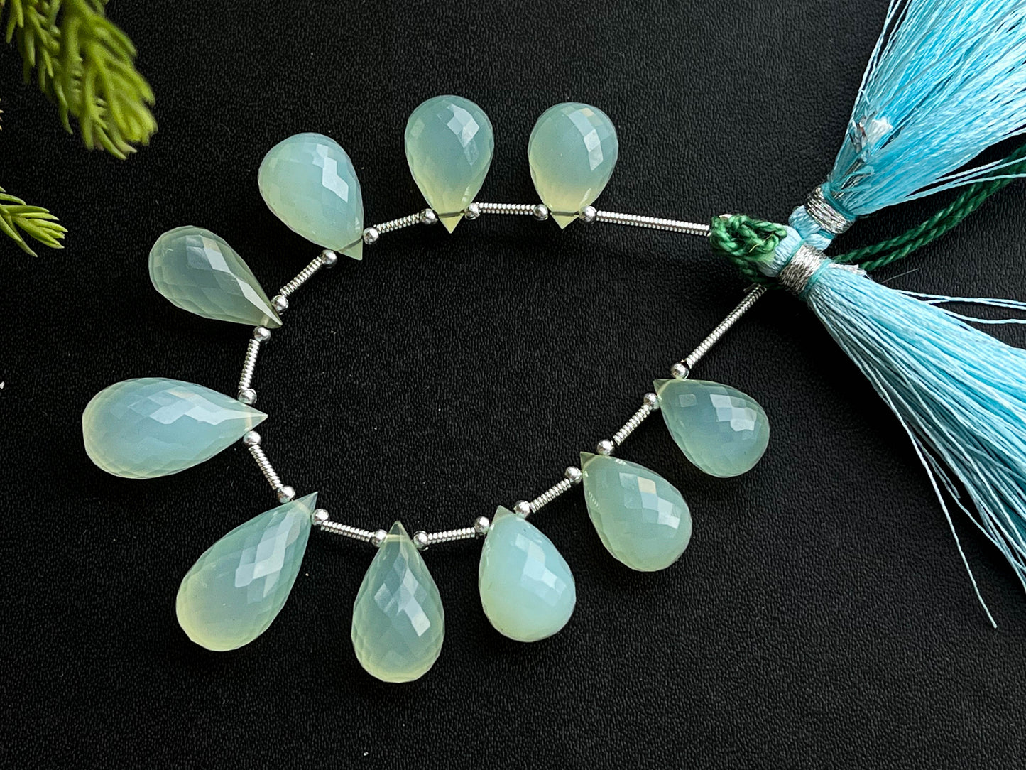 Aqua Blue Onyx Faceted Drops, 10 Pieces | 8x13mm to 9x18mm Beadsforyourjewelry