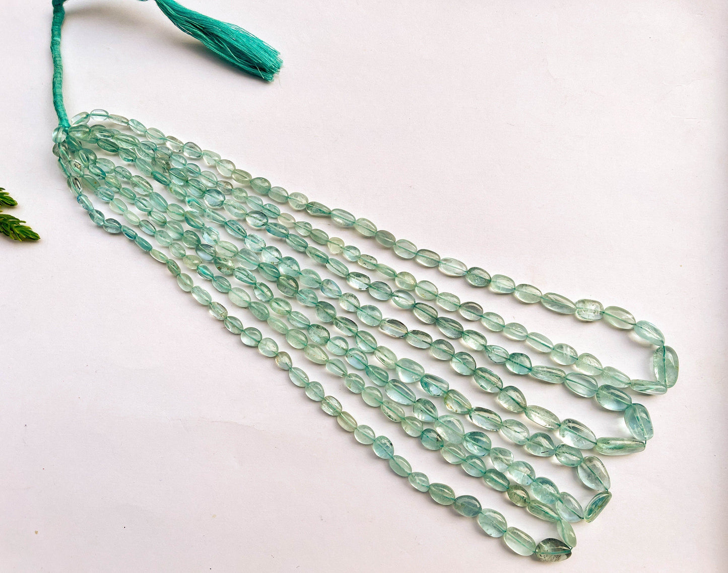 Aquamarine Oval Shape Beads, Natural Aquamarine Gemstone Beads, 4x6mm to 10x12mm, 16 Inch String Beadsforyourjewelry