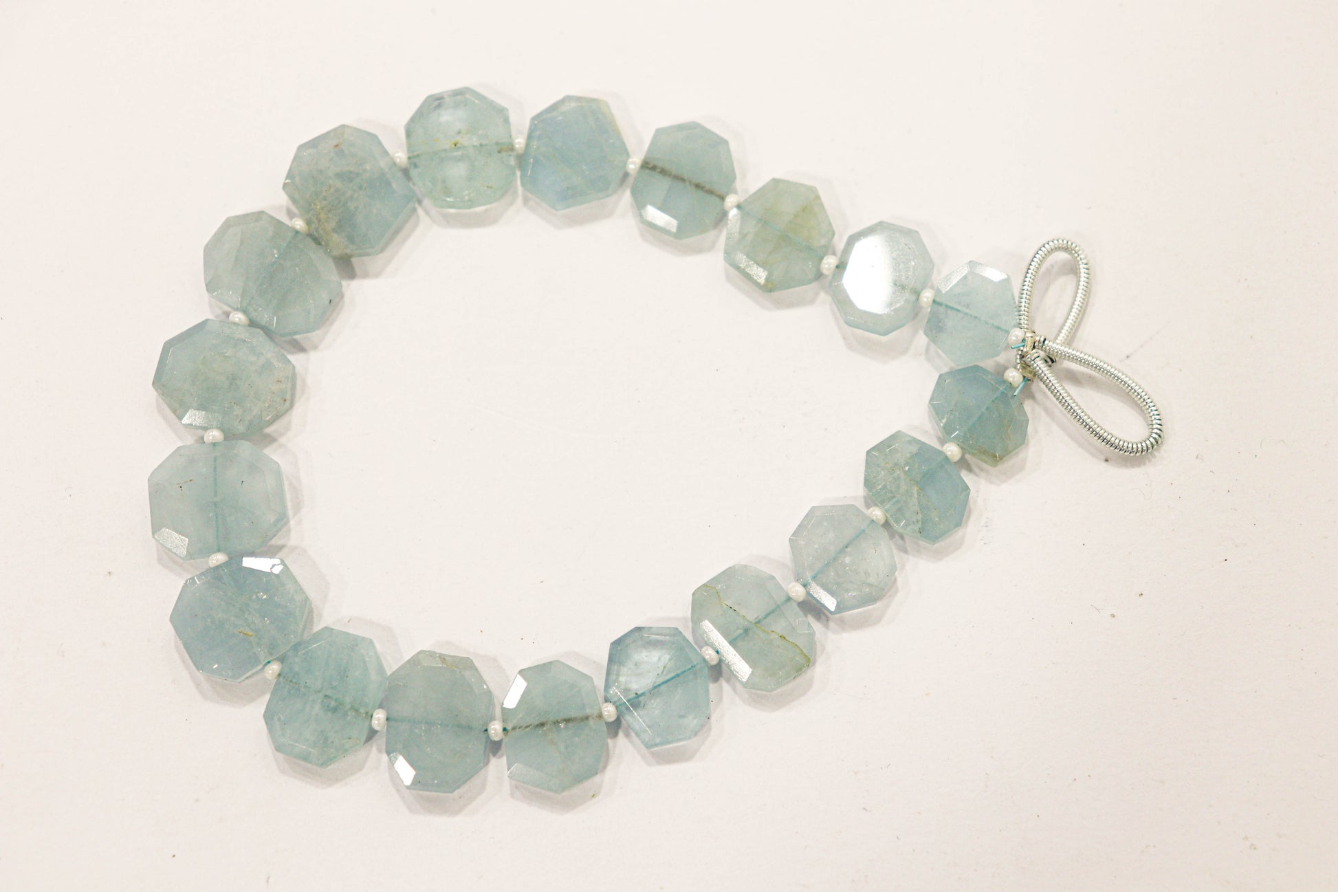 Aquamarine gemstone Crown cut beads Beadsforyourjewelry