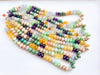 Beautiful Mix Natural Gemstone rondelle Beads, 16 Inch String, Rainbow Candy Beads, Disco Beads Necklace, Semi Precious Rondelle RJ5 Beadsforyourjewelry