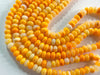 Beautiful Orange Opal Smooth Rondelle Shape Beads Beadsforyourjewelry