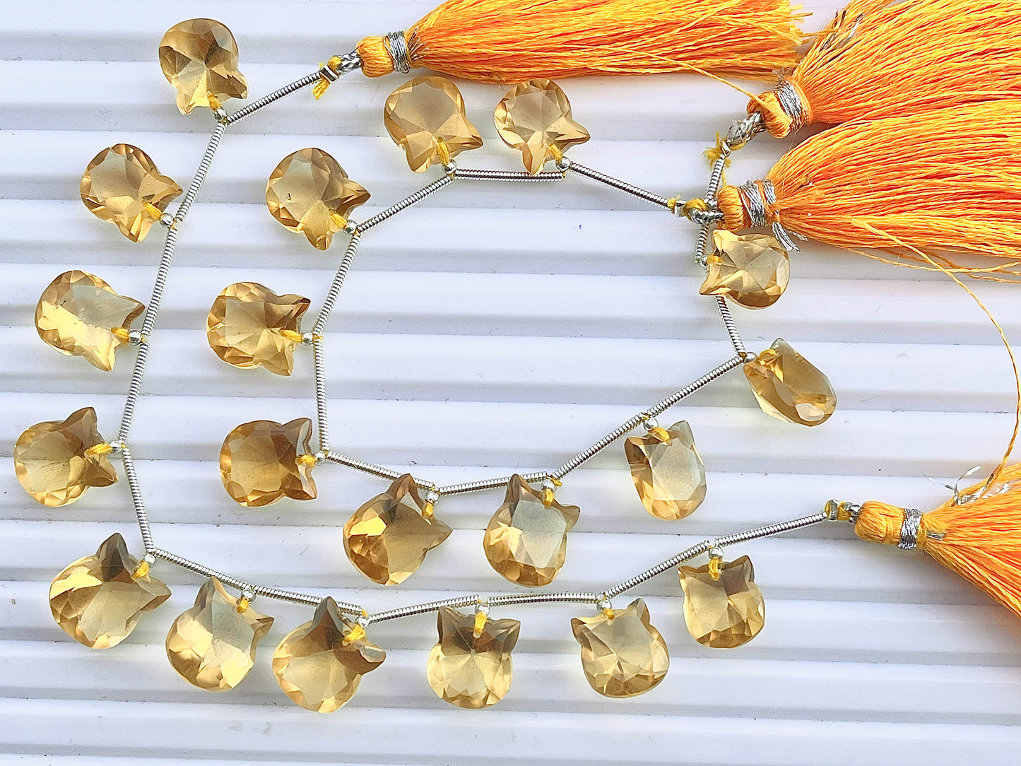 Beer Quartz Cat Shape Faceted Briolette Beads Beadsforyourjewelry