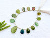 Bi Color Tourmaline Slice cut beads Beadsforyourjewelry