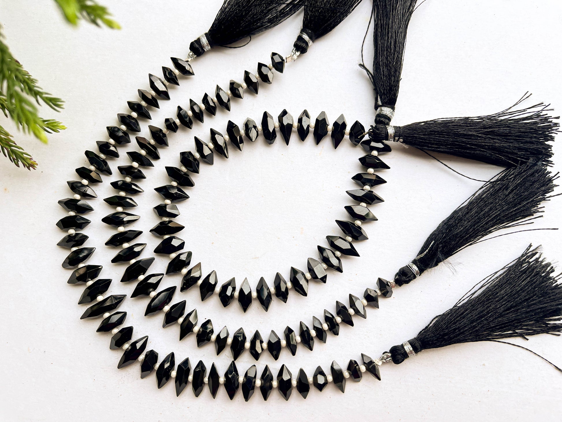 Black Spinel Faceted Tumble Shape Beads Beadsforyourjewelry