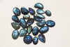 Blue Fire Labradorite Cabochons Wholesale Lot Mix Shape | 13x18mm to 20x27 | 400 Carats Lot | Gemstone Beads for jewelry making | Beadsforyourjewelry