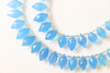 Load image into Gallery viewer, Blue Onyx Faceted Rice Drops Beads Beadsforyourjewelry