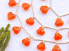 Carnelian Trio Flower Shape Faceted Beads Beadsforyourjewelry