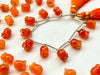 Carnelian flower carving Lily of the valley shape beads Beadsforyourjewelry