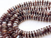 Chocolate Moonstone Round Heishi shape faceted beads Beadsforyourjewelry