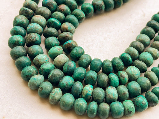 Chrysocolla Smooth Rondelle Shape Beads Beadsforyourjewelry