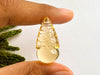 Load image into Gallery viewer, Citrine Gemstone Carving Drop, Natural Citrine, Citrine carved Drop, Citrine carving Pair, Citrine Drop for Pendant Making, 15x30mm Beadsforyourjewelry