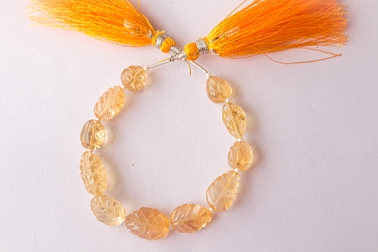Citrine Gemstone Carving Tumble Beads Beadsforyourjewelry
