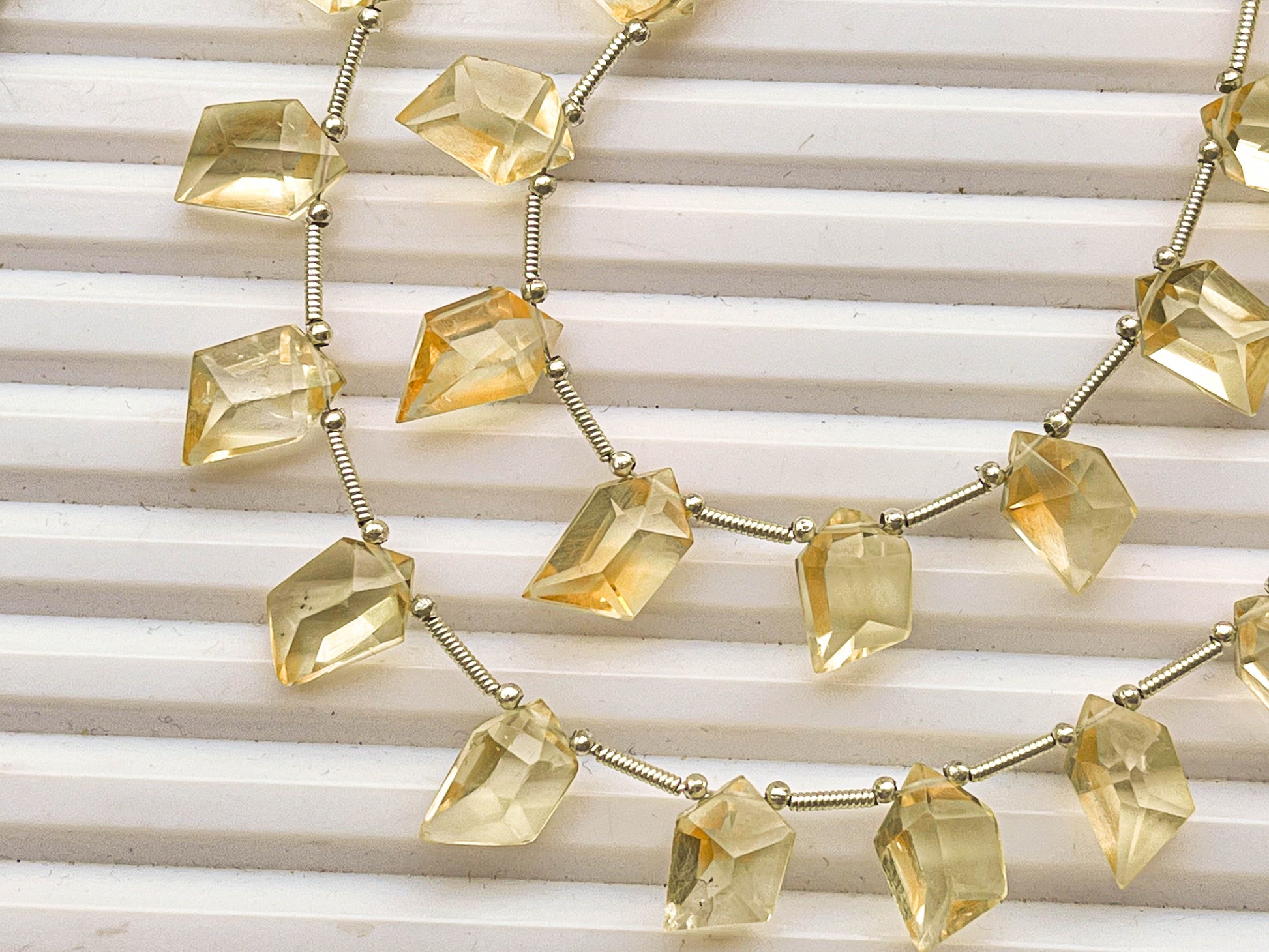 Citrine Spindle Cut Stone beads | 12x7x6mm Beadsforyourjewelry