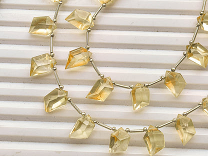 Citrine Spindle Cut Stone beads | 12x7x6mm Beadsforyourjewelry