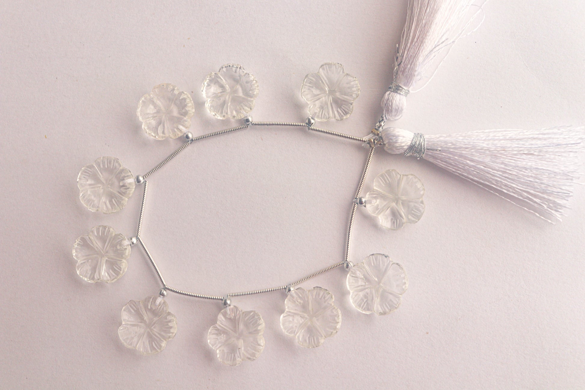 Crystal Flower Carving Beads Beadsforyourjewelry