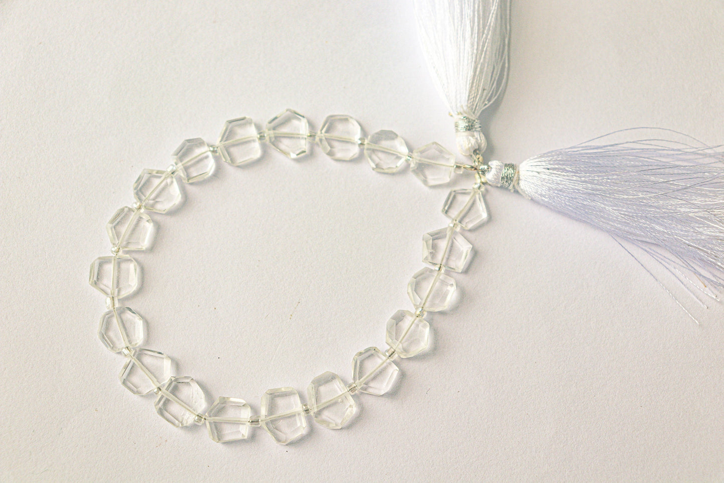 Crystal Gemstone Fancy Shape Beads | 9x10mm | 20 Pieces | 8 Inch String | Natural Gemstone Beads | Beadsforyourjewellery Beadsforyourjewelry
