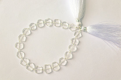 Crystal Gemstone Fancy Shape Beads | 9x10mm | 20 Pieces | 8 Inch String | Natural Gemstone Beads | Beadsforyourjewellery Beadsforyourjewelry