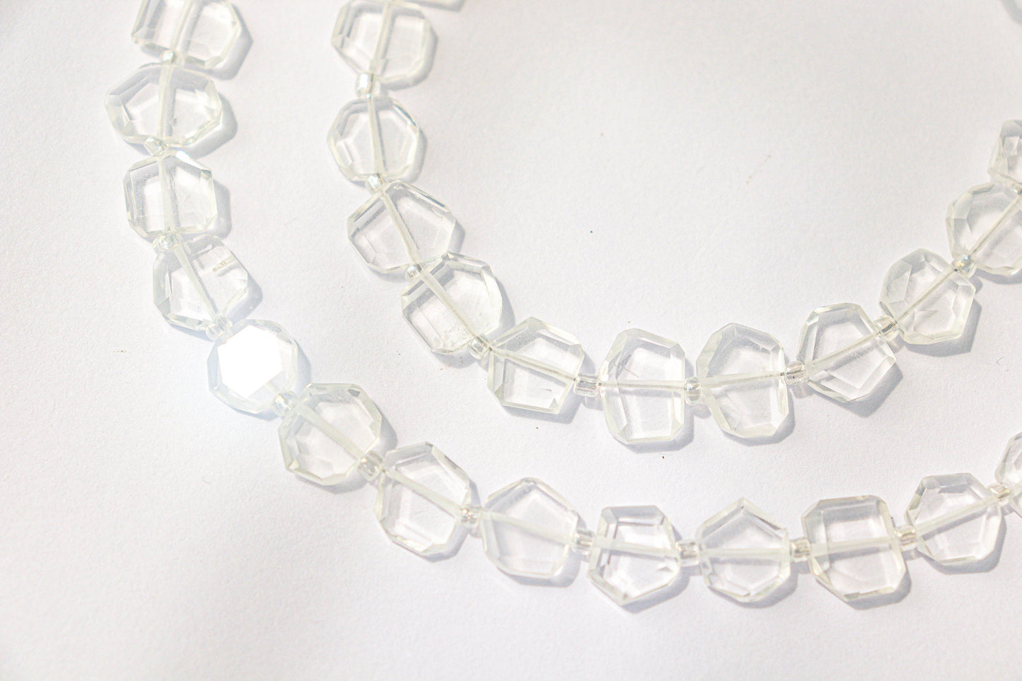 Crystal Gemstone Fancy Shape Beads | 9x10mm | 20 Pieces | 8 Inch String | Natural Gemstone Beads | Beadsforyourjewellery Beadsforyourjewelry