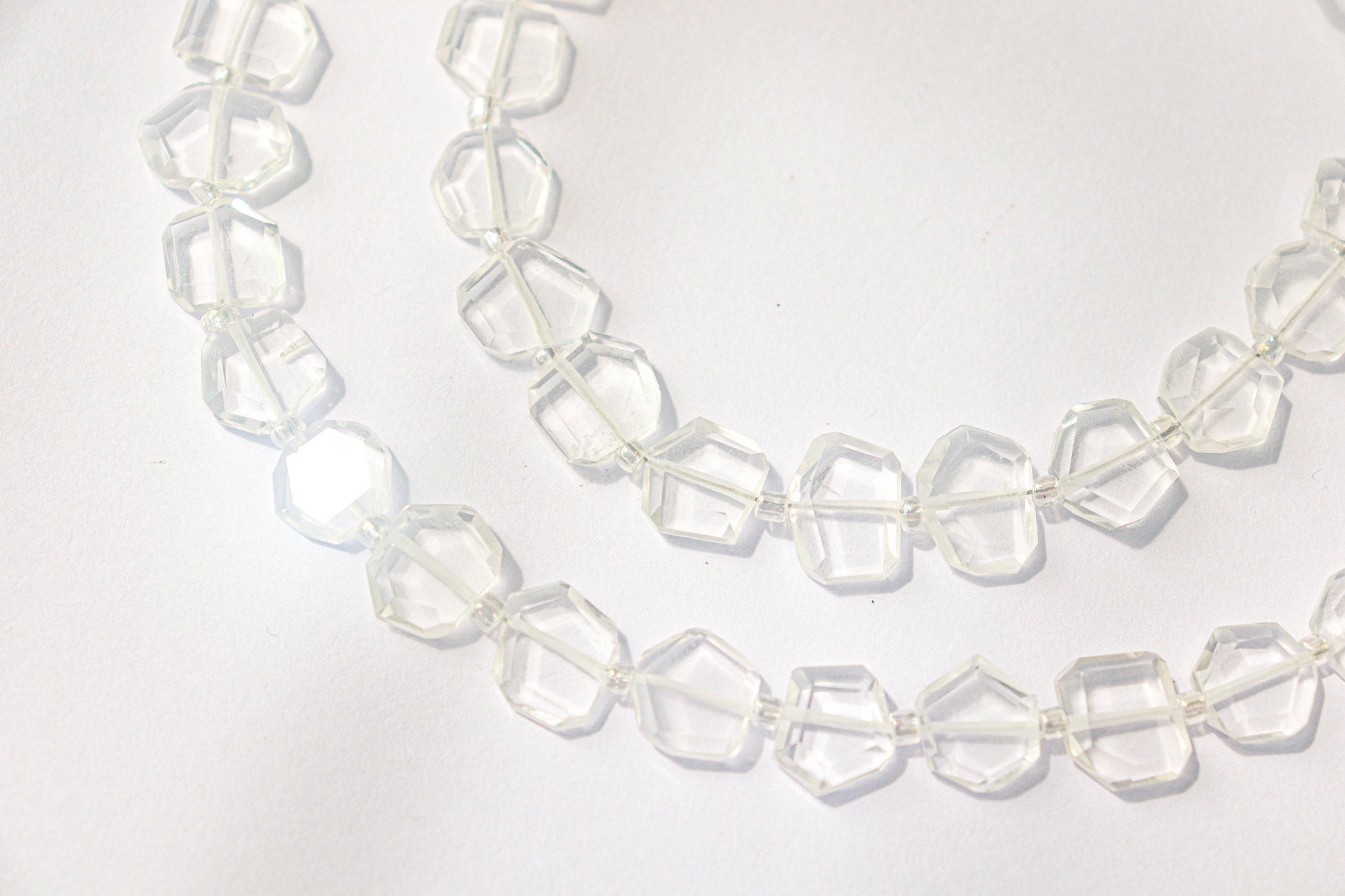 Crystal Gemstone Fancy Shape Beads | 9x10mm | 20 Pieces | 8 Inch String | Natural Gemstone Beads | Beadsforyourjewellery Beadsforyourjewelry