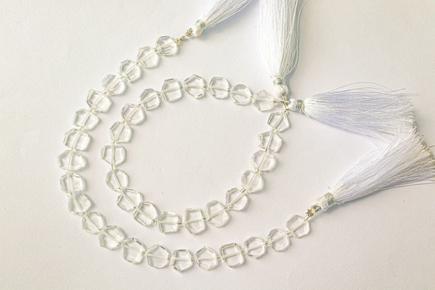 Crystal Gemstone Fancy Shape Beads | 9x10mm | 20 Pieces | 8 Inch String | Natural Gemstone Beads | Beadsforyourjewellery Beadsforyourjewelry