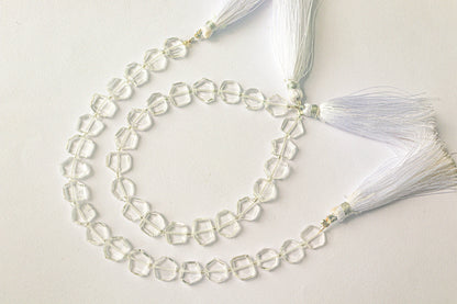 Crystal Gemstone Fancy Shape Beads | 9x10mm | 20 Pieces | 8 Inch String | Natural Gemstone Beads | Beadsforyourjewellery Beadsforyourjewelry