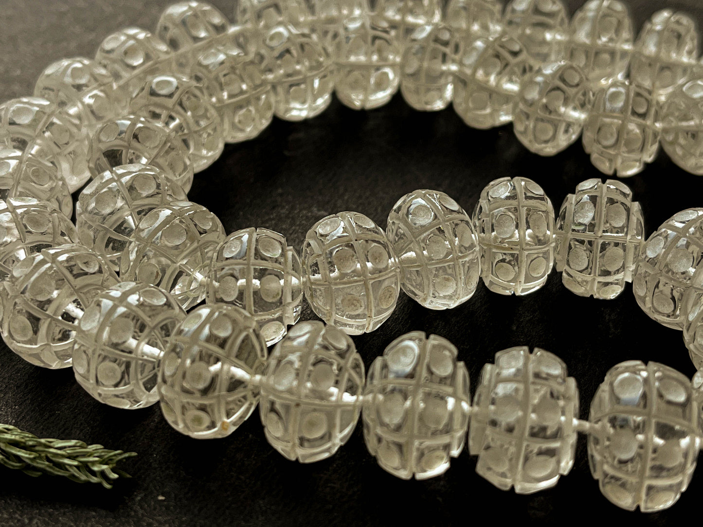 Crystal Quartz Cameo Frost Rondelle Shape Beads Beadsforyourjewelry