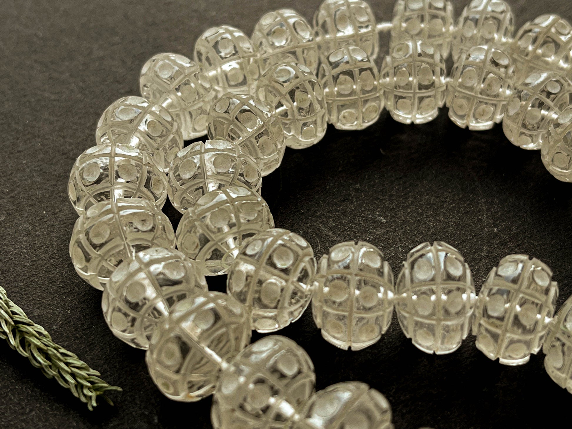 Crystal Quartz Cameo Frost Rondelle Shape Beads Beadsforyourjewelry