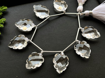 Crystal carved pear shape Faceted beads Beadsforyourjewelry