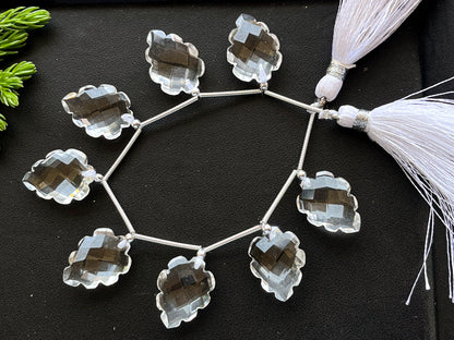 Crystal carved pear shape Faceted beads Beadsforyourjewelry