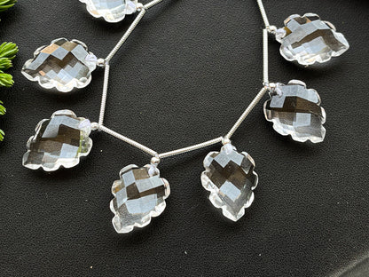 Crystal carved pear shape Faceted beads Beadsforyourjewelry