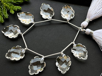 Crystal carved pear shape Faceted beads Beadsforyourjewelry