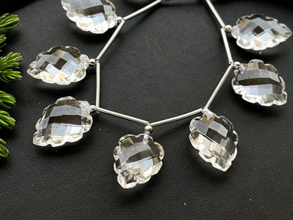 Crystal carved pear shape Faceted beads Beadsforyourjewelry