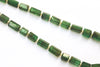 Load image into Gallery viewer, Emerald Beads Geometrical cut Cylinder shape | 16 inch | Zambian Emerald faceted Beads | Natural Emerald Gemstone beads for Jewelry making | Beadsforyourjewelry