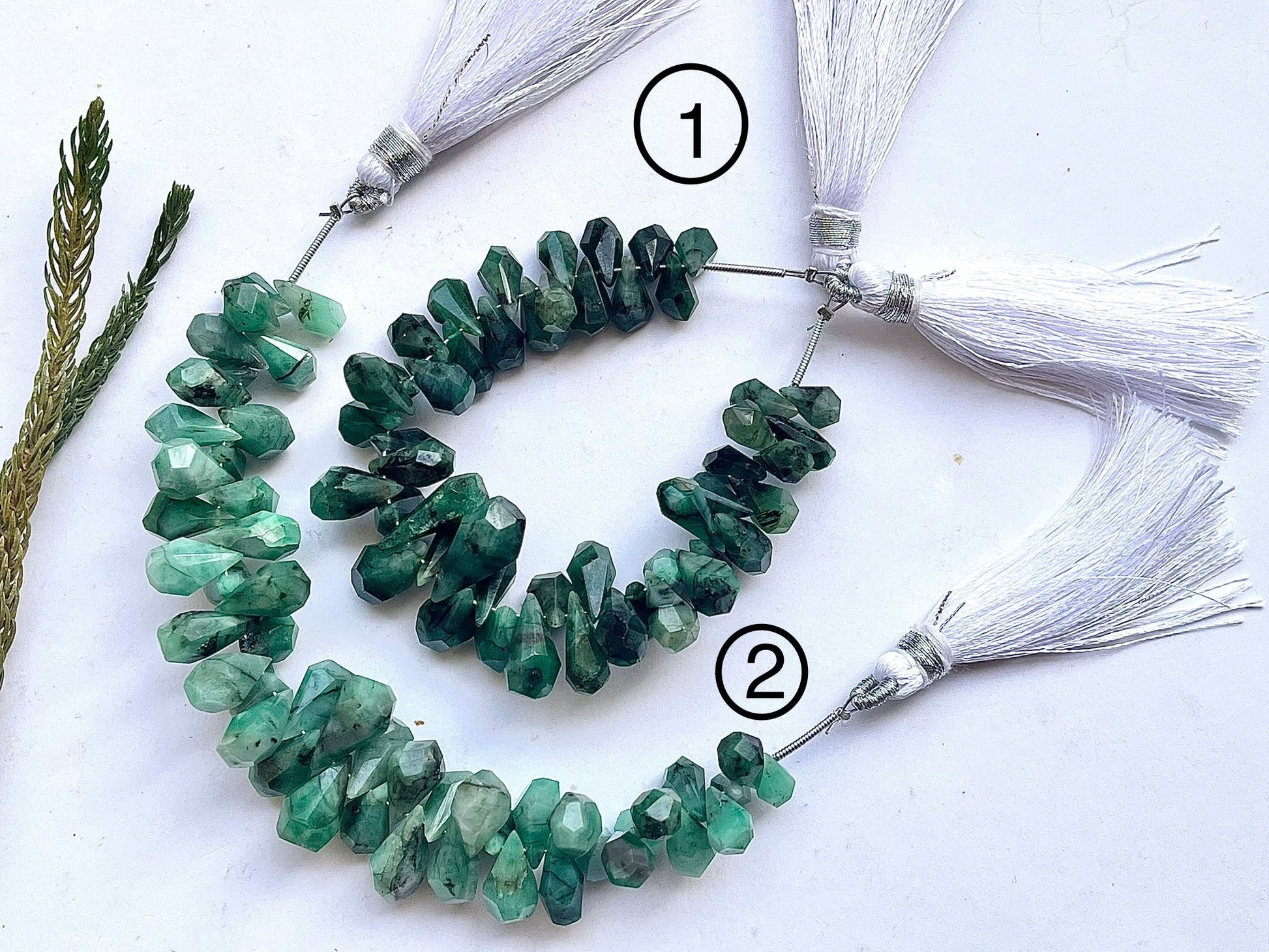 Emerald Tumble Shape Drops, Emerald faceted drops, Emerald Tumble Drops, Emerald Beads, Emerald tumble beads Beadsforyourjewelry