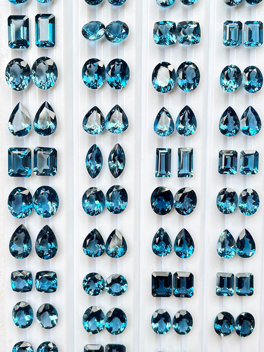 Exclusive! AAA London Blue Topaz Pair Beadsforyourjewelry