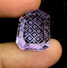 Fabulous Handcarved Amethyst Fantasy cut reverse carving BFYJ59-3 Beadsforyourjewelry