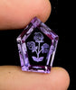 Fabulous Handcarved Amethyst Fantasy cut reverse carving BFYJ59-4 Beadsforyourjewelry