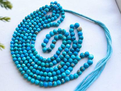 Genuine Arizona Turquoise Smooth Round Beads, Turquoise Gemstone Beads, Arizona Turquoise Gemstone Beads, Turquoise Beads, BFYJ160 Beadsforyourjewelry